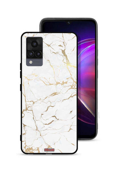 Tolwak غطاء حماية لهاتف Vivo V21 بنمط رخامي