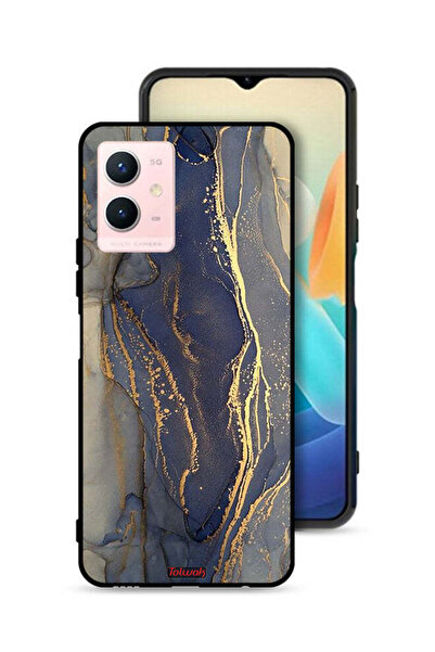 Tolwak غطاء حماية لهاتف Vivo Y33s 5G بنمط رخامي لامع