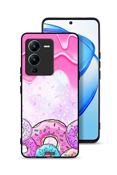 Tolwak Vivo V25 Pro 5G Protective Case Cover Donut Colors