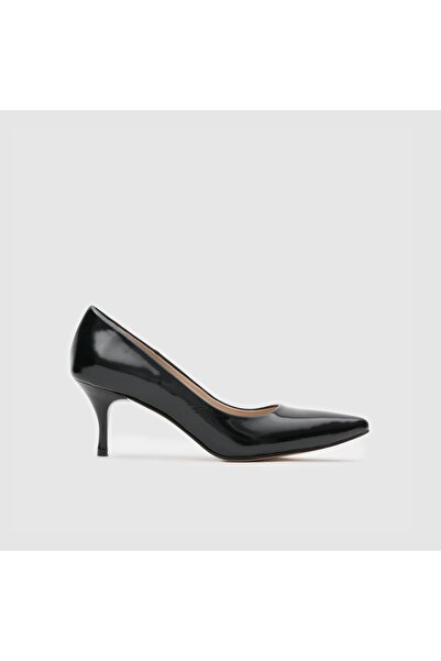 TOGO Siyah Rugan Hakiki Deri Kadın 9 Pont Stiletto [001313]