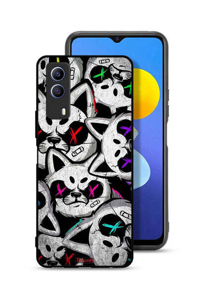Tolwak غطاء حماية لهاتف Vivo T1x بتصميم قطط مارشميلو