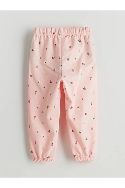 LC Waikiki Floral Girl's Pajama Bottom with Elastic Waist