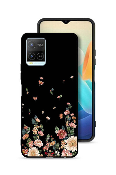 Tolwak Vivo Y21 Protective Case Cover Small Flowers In Bottom