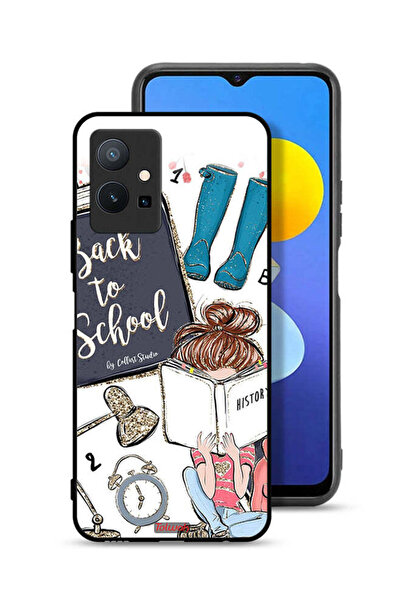 Tolwak غطاء حماية لهاتف Vivo Y75 5G بطبعة فتاة مدرسية تقرأ التاريخ