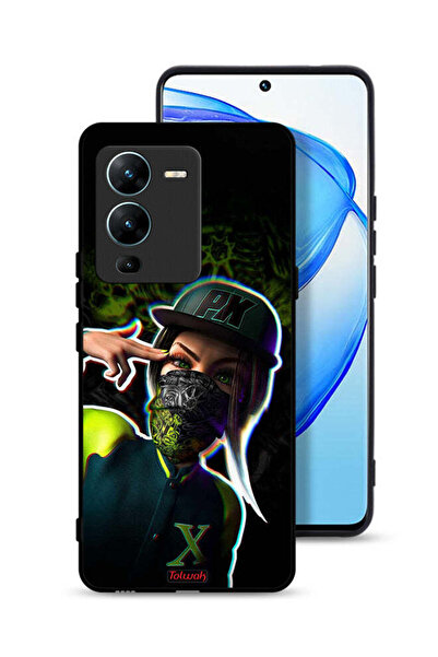 Tolwak غطاء حماية لهاتف Vivo V25 Pro 5G برسومات فنية جمالية للفتيات