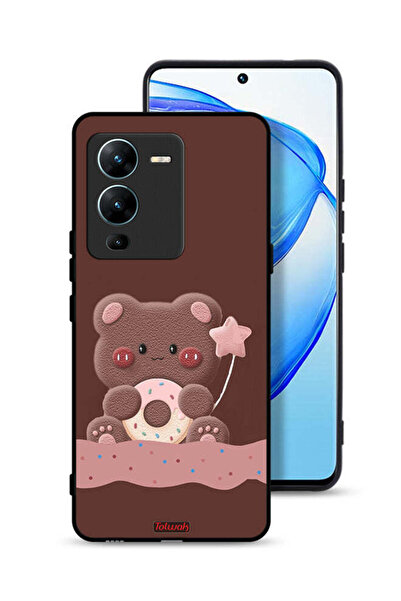 Tolwak Vivo V25 Pro 5G Protective Case Cover Donut Bear