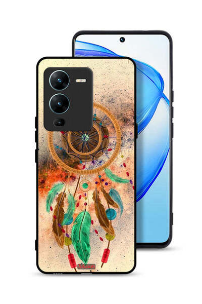 Tolwak غطاء حماية لهاتف Vivo V25 Pro 5G بتصميم ماندالا ريش معلق