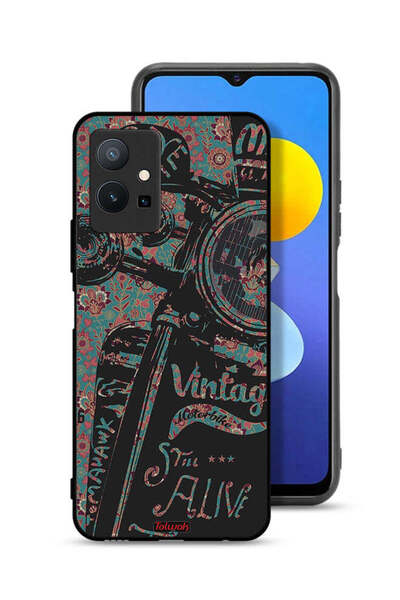 Tolwak غطاء حماية لهاتف Vivo Y75 5G بتصميم دراجة نارية كلاسيكية