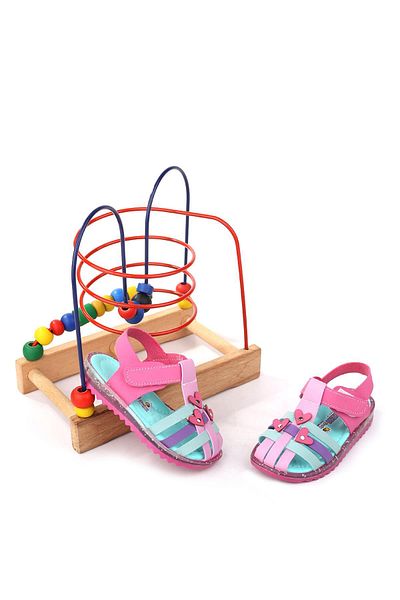 Papuçsepeti Shoe Basket Arzn 4833 Baby Girl Orthopedic Comfortable Sole Sandals
