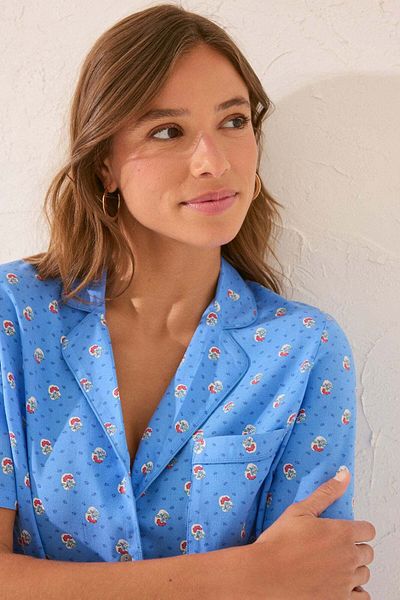 Women'secret Blue viscose Capri classic pyjamas