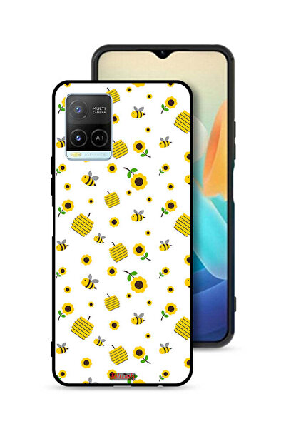 Tolwak غطاء حماية لهاتف Vivo Y32 بنقشة عباد الشمس والنحل