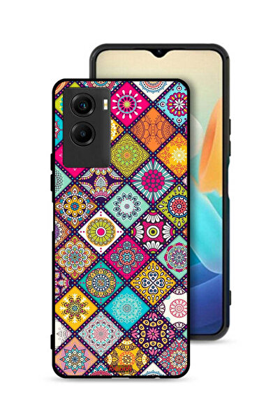 Tolwak غطاء حماية لهاتف Vivo Y55s 5G (2021) بنقشة مربعات ماندالا