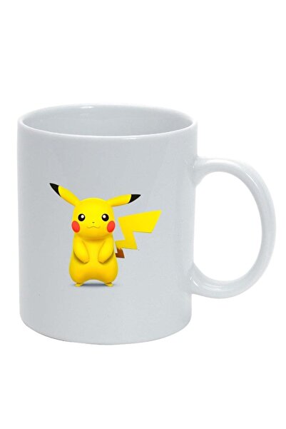 INOVATIX Cana alba personalizata, Pikachu, alb, D319, INOVATIX®. 330ml