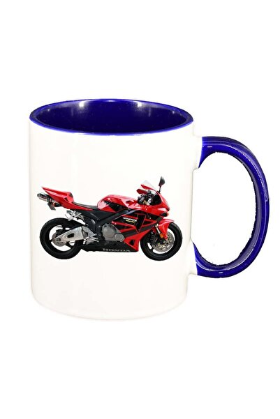 INOVATIX Персонализирана бяла чаша, Двигател, тъмносин интериор, D40, INOVATI...