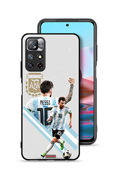 Tolwak غطاء حماية لهاتف شاومي ريدمي نوت 11 4G برسومات ليو ميسي