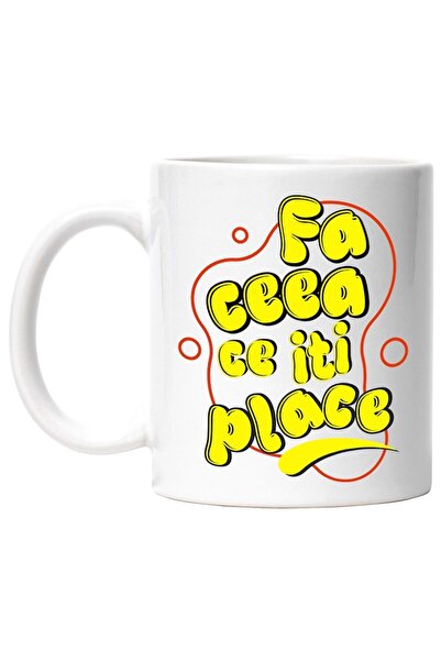 INOVATIX Cana alba personalizata, Mesaj Motivational In Romana Fa ceea Ce Iti...