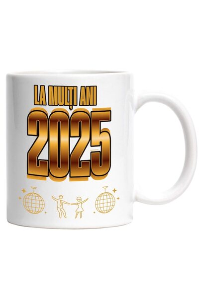 INOVATIX Cana alba personalizata, la multi ani 2025 revelion petrecere an nou...