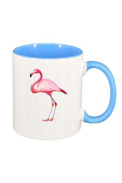 INOVATIX Personalized white mug, Pelican, blue interior, D418, INOVATIX®. 330ml