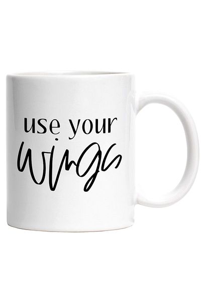 INOVATIX Personalized white mug, ul Use your wings - use your wings, INOVATIX®. 330ml