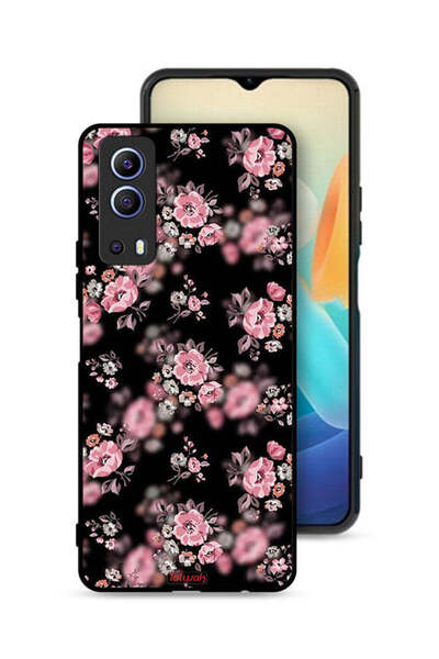 Tolwak غطاء حماية لهاتف Vivo Y72 5G بنقشة زهور بورتريه