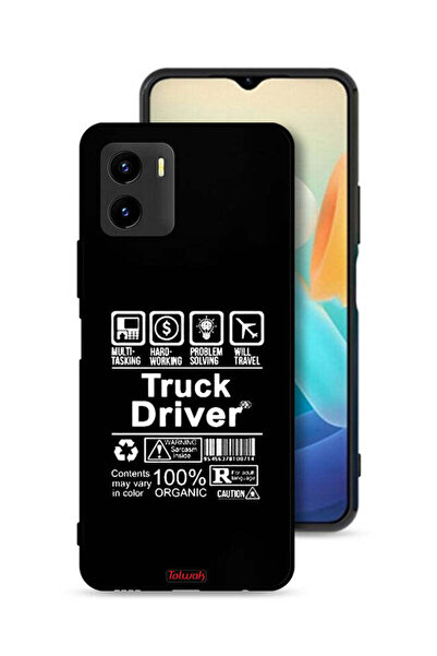 Tolwak غطاء حماية لهاتف Vivo Y15s، ملصق لسائق الشاحنة