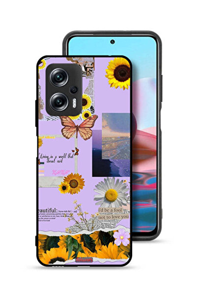 Tolwak غطاء حماية لهاتف شاومي ريدمي نوت 11T برو بلس 5G، ملصقات عباد الشمس الج...