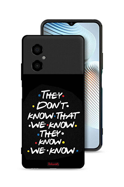 Tolwak Xiaomi Poco M4 5G Protective Case Cover They Dont Know What We Know Th...