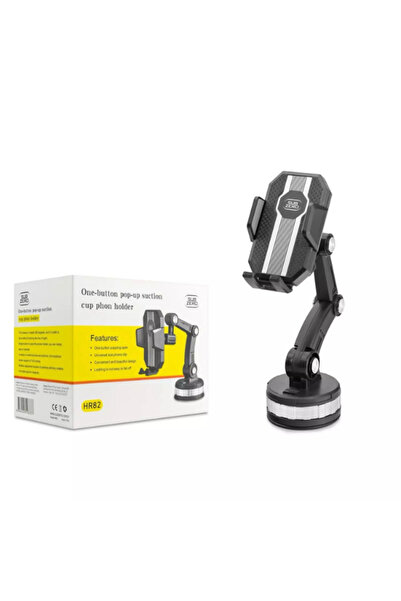 Subzero HR82 Siyah Evrensel Araç Telefon Tutucu | 360° Döner & Güvenli Sabitleme