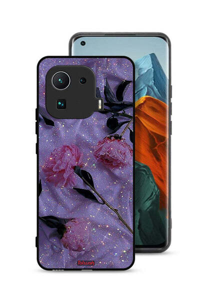 Tolwak غطاء حماية لهاتف شاومي مي 11 برو بنقشة ورود لامعة