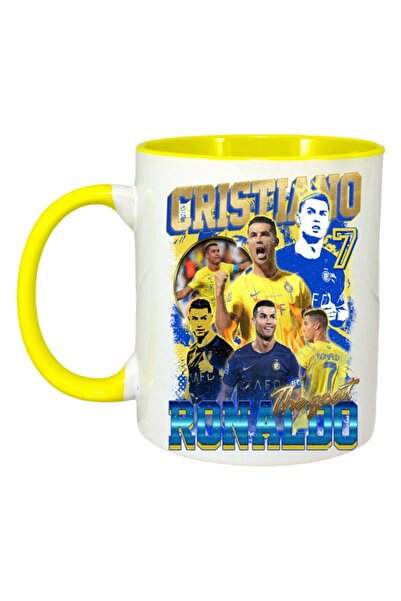 INOVATIX Cana Alba Personalizata, Cr 7 Ronaldo Al Nassr, Maner Si Interior Ga...