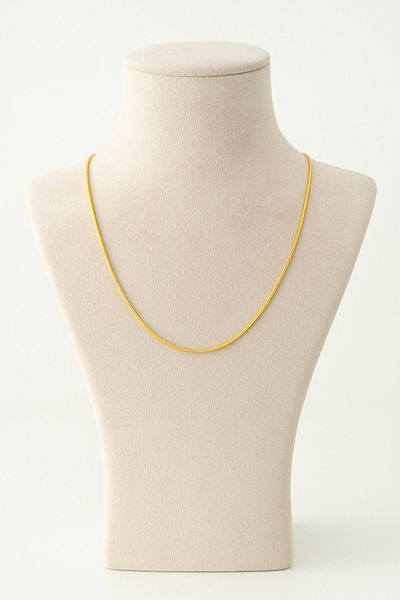Narflake Gold Color Minimal Steel Chain Necklace - Women's Daily Jewelry Model