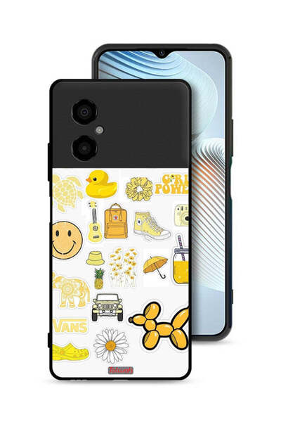 Tolwak Xiaomi Poco M4 5G Protective Case Cover Girly Tags