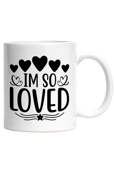 INOVATIX Personalized white mug, heart for a person who is loved and appreciated, INOVATIX®. 330ml