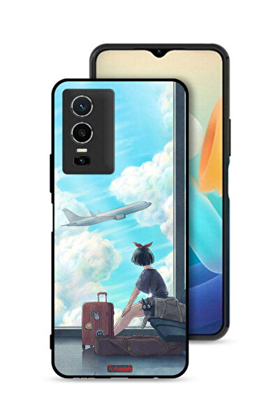 Tolwak غطاء حماية لهاتف Vivo Y76 5G برسومات فنية للسفر