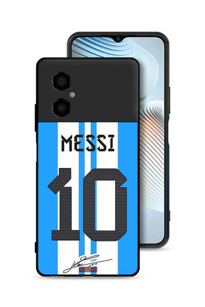 Tolwak غطاء حماية لهاتف Xiaomi Poco M4 5G بتصميم ميسي 10