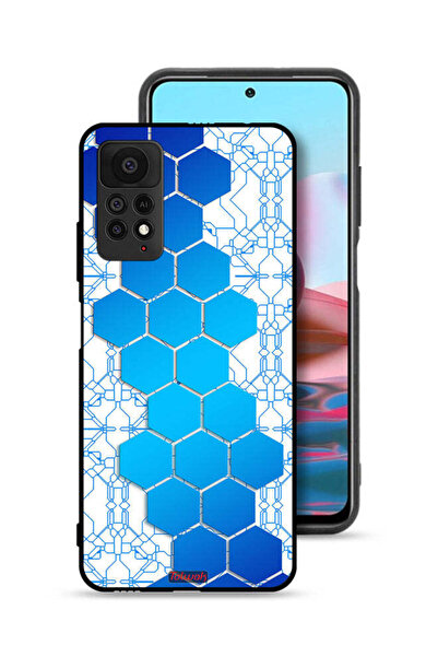 Tolwak غطاء حماية لهاتف شاومي ريدمي نوت 11 برو 5G، شبكة أيقونات سداسية الشكل ...