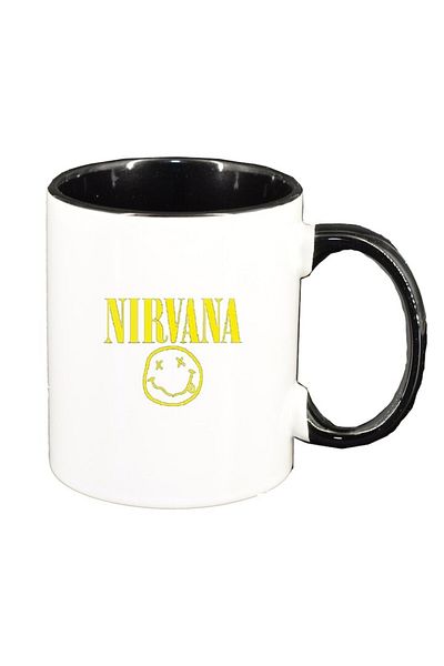 INOVATIX Cana alba personalizata, Nirvana, interior negru, D1444, INOVATIX®. 330ml