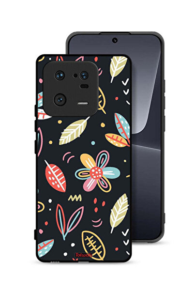 Tolwak غطاء حماية لهاتف شاومي 13 برو، زهور وأوراق، فن تجريدي