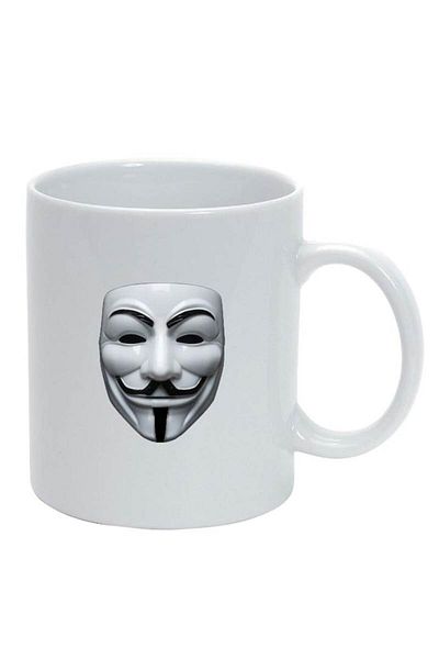 INOVATIX Personalized white mug, V, white, D95, INOVATIX®. 330ml