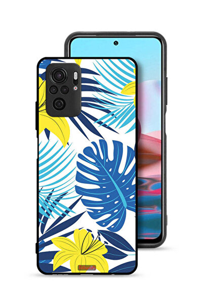 Tolwak غطاء حماية لهاتف شاومي ريدمي نوت 10S برسومات ريش وزهور