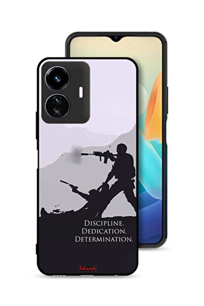 Tolwak غطاء حماية لهاتف Vivo Y77e 5G بتصميم انضباط وتفانٍ وتصميم