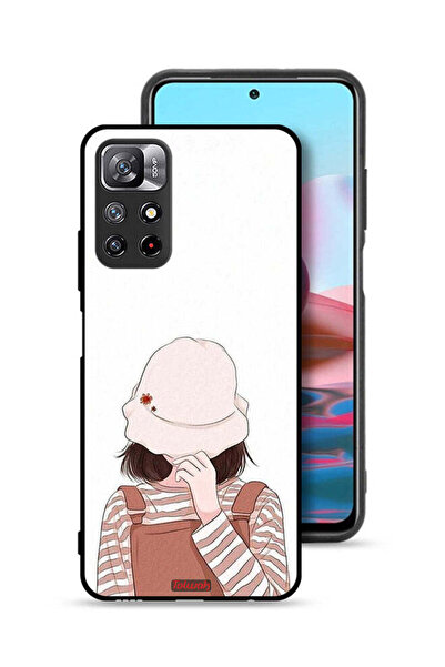 Tolwak غطاء حماية لهاتف شاومي ريدمي نوت 11 4G مع غطاء للوجه من القبعة