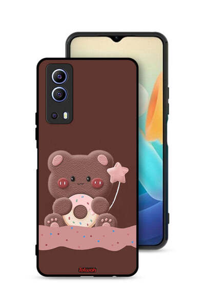 Tolwak غطاء حماية لهاتف Vivo iQOO Z3 5G بطبعة دب دونات