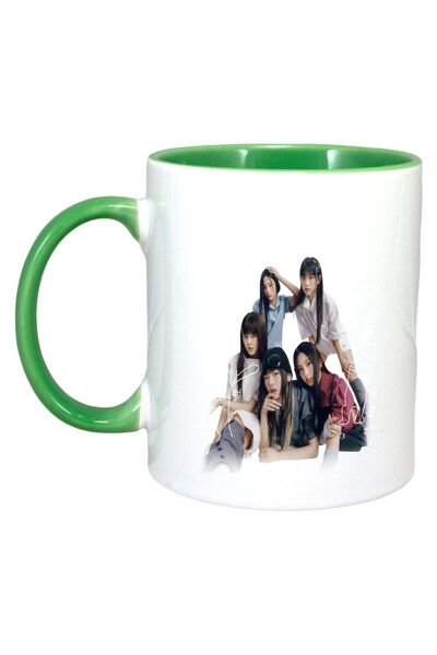 INOVATIX Cana Alba Personalizata, Formatia/trupa New Yans, Maner Si Interior Verde, ®. 330ml