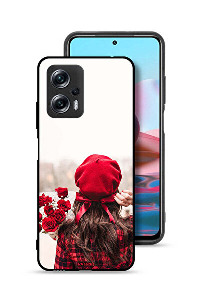 Tolwak غطاء حماية لهاتف شاومي ريدمي نوت 11T برو 5G يحمل زهورًا