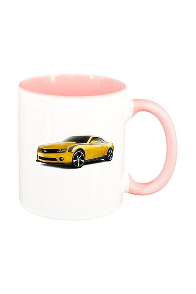 INOVATIX Personalized white mug, Car, pink interior, D961, INOVATIX®. 330ml