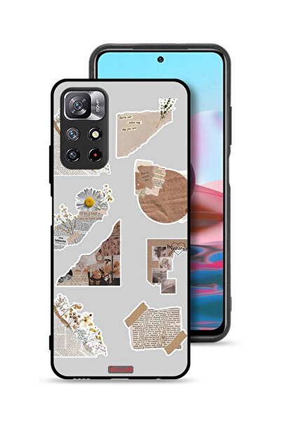 Tolwak غطاء حماية لهاتف شاومي ريدمي نوت 11S بقطع من الملصقات الورقية