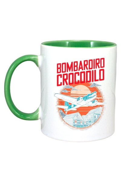 INOVATIX Cana Alba Personalizată, Bombardiro Crocodile, Keep It Green Inside,...