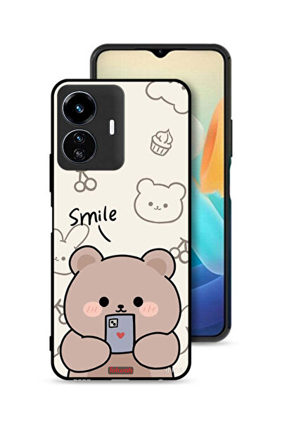 Tolwak Vivo Y77e 5G Protective Case Cover Smile Bear Art