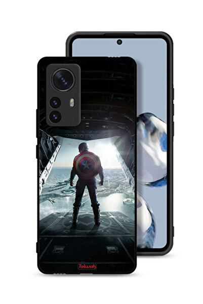 Tolwak Xiaomi 12S Pro Protective Case Cover Portrait Display Captain America